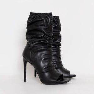 Ruched Ankle Boots